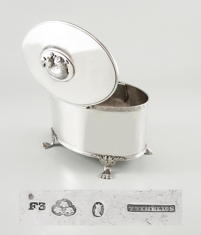 Gebaeckdose Stockholm 1812 detail5